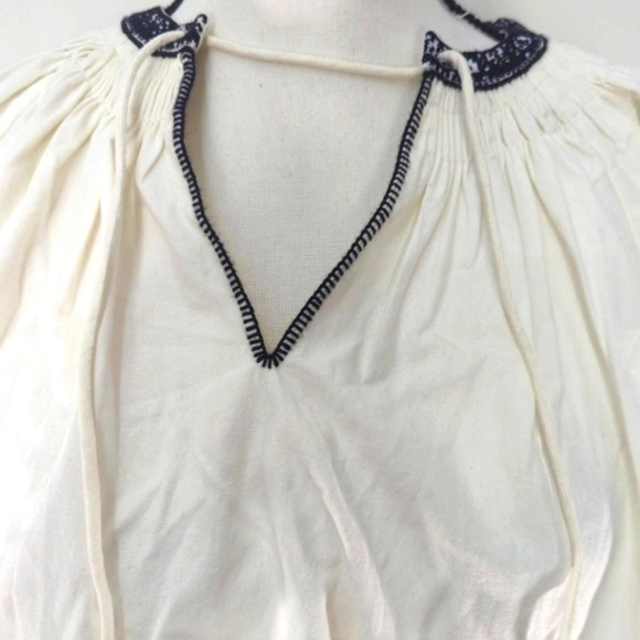 RE/DONE LEVIS Victorian Cut Off Blouse - Picture 3 of 12